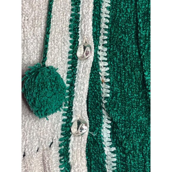 1980s EMMANUELLE KHANH Chenille. Green and White. Scottie DOG. Kitsch Pom-pom Bu - Picture 7 of 10